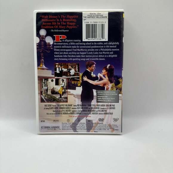 The Happiest Millionaire (DVD)(1968) - Picture 3 of 4